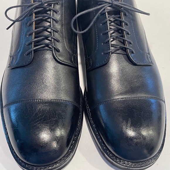 ALDEN 353 Cap Toe Derby CDI Black Calfskin Leather Cap Toe Mens Shoes Sz 11 AA/B main image 5